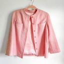 Sophisticates Vintage Pastel Pink Tweed Blazer Pencil Skirt Suit Set sz XS Photo 6