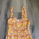 Free People  Sasha Mini Dress Sunshine Combo Size Small Orange Yellow Floral Photo 2