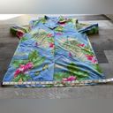 Bonworth Vintage  Women’s Size M Hawaiian Shirt Floral Lighthouse Beach Summer Photo 8