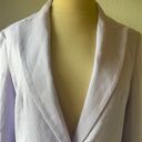 Mango ✨NEW✨  Blazer suit 100% linen Light Pastel Lilac Size 2 Photo 11