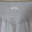 AYBL NEW  motion seamless cycling shorts in ice blue high waist stretch grey XL Photo 6