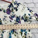 J.Jill  Pleated Back Floral Button Front Cardigan Sweater size Large Photo 11