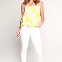 Cupcakes and Cashmere NWT  yellow&white floral Bergman tie neck halter top Photo 2