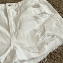 Topshop Women’s  Moto Mom White Jean Shorts - US Size 10 Photo 2