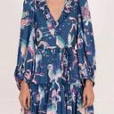 Banjanan Florence Long Sleeve Mini Dress in Celestial Dark Blue Size XS Photo 0