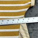 Umgee  Blouse Womens Size 1X Striped Boxy Boutique Yellow Boho Preppy Classic Photo 3