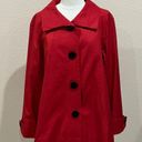 Gallery Red Petticoat NWOT Trench Coat Size Medium Photo 1