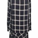 Kensie Kenzie Black and White Plaid Ruffle Dress Size M Photo 1