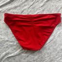 Target Red Bikini Bottoms Ruched Photo 1