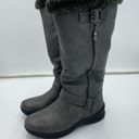 Dream Paris  Women's Grey Faux Fur Lined Rabbit Boots Size 7 Photo 1