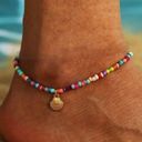 1pc Boho Gold Shell Beaded Anklet Beach Adjustable Bracelet Women Jewellery HP Photo 1