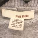 Sans Souci  Open Front Ribbed Pocket Cardigan Grey Small Photo 2