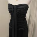 City Triangles VTG 90s Y2K  Black Strapless / Halter Convertible Black Maxi Dress Photo 1