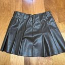 Brown Leather Skirt Size L Photo 1