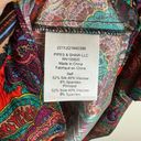 Veronica Beard NWT  Simmons Paisley Floral Silk Blend Top Flame Red Multi Size 10 Photo 9