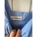 JJ's House  size 6 Light Blue A-line Square Floor-Length Chiffon Bridesmaid Dress Photo 5