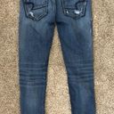 American Eagle Outfitters Ripped skinny jeans w patches Blue Size 0 Photo 2