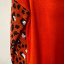 THML NWT  Bright Red Leopard Sweater Photo 6