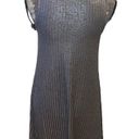 Kensie  Gold Metallic Mini Dress Ribbed Sleeveless size XS Photo 5