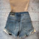 Mossimo Denim  jean shorts size 6 crochet accent Photo 3