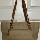 kim rogers  Women's Beige with Tan Handles‎ and Trim Handbag Photo 1