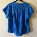 Tommy Bahama  Island Soft gauze royal blue top Photo 2