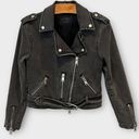 ALLSAINTS  Balfern Denim Biker Jacket Size US/2 Photo 0