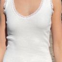 Brandy Melville White Lace Tank Photo 0