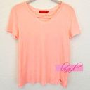 n:philanthropy Abigail Deconstructed Tee Coral Distressed Destroyed Cut-Out Top Photo 5