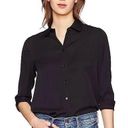 Vince  black cotton button down shirt long sleeve - size small Photo 0