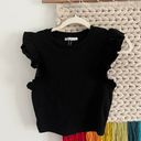 ZARA Black Ruffle Top Photo 0