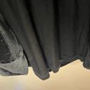 l*space L* velvet metallic stripes black puff sleeve mini dress size Large Photo 6