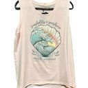 Simply Southern  Size XXL Tank Top Seashells & Sunshine Light Pink Photo 1