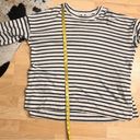 Aerie  Desert Navy White Terry Striped Sweater‎ Size M Oversized Side Slits Photo 6