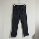 Topshop  Straight Leg Distressed Grey Jeans Photo 2