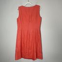 Lafayette 148  Women’s Coral 100% Linen Career Business Casual Dress Size 10 Photo 3