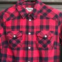 TNA Plaid Flannel Shirt Size XXS Photo 1