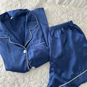 Satin Pajama Set Blue Photo 1