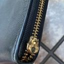 Tory Burch  Black Thea Zip Continental Leather Wallet Flaw Photo 7