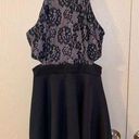 Speechless  Black lace Cut-Out Skater/Fit And Flare Dress - size 3 Photo 0