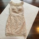 Vienna Prom Prom Vienna pearl and lace dress, cream. low back, lined. Women’s Size 2 Photo 8