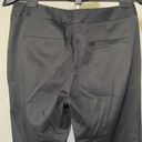 Laundry by Shelli Segal  Black Straight Leg Cotton Trouser Dress Pants 6 Photo 3