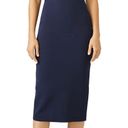 Cinq à Sept Cinq a Sept women’s Garnet navy blue off the shoulder sheath dress size 8 medium Photo 0