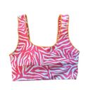 Free People NEW Its Now Cool The Contour Crop Top Twizzlers Pink White Animal Print Size XS Photo 3