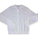 J.Crew  Womens white classic cotton cardigan sweater Photo 2