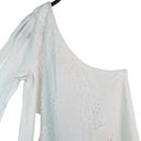 Hill House  White The Mila Dress One shoulder Eyelet Dress Small Photo 3