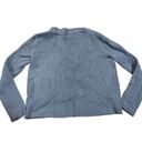 Barefoot Dreams  Cozychic lite cropped short line button down blue cardigan size Photo 1