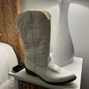 White Cowboy Boots Size 8.5 Photo 0