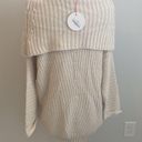 Umgee  Ribbed Foldover Sweater Cream Photo 3