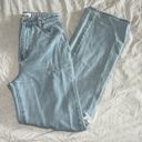 Rolla's  Heidi High Rise Loose Straight Jeans in Holiday Blue Busted Knee Size 24 Photo 6